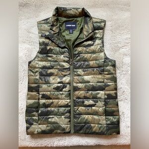 Lands’ End Kids Insulated Down Alternative ThermoPlume Vest, size M